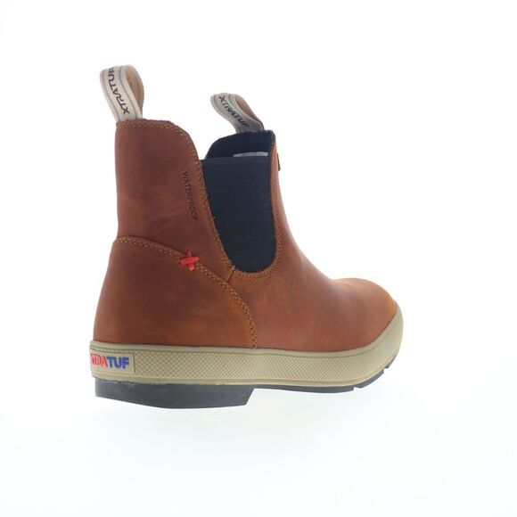 Xtratuf Mens Leather Legacy Chelsea Waterproof Brown Boots (NWT) - Picture 7 of 7